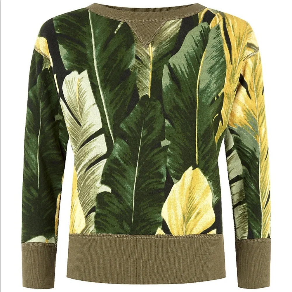 New Denim & Supply Leaf Crew Sweatshirt Small - Picture 1 of 7